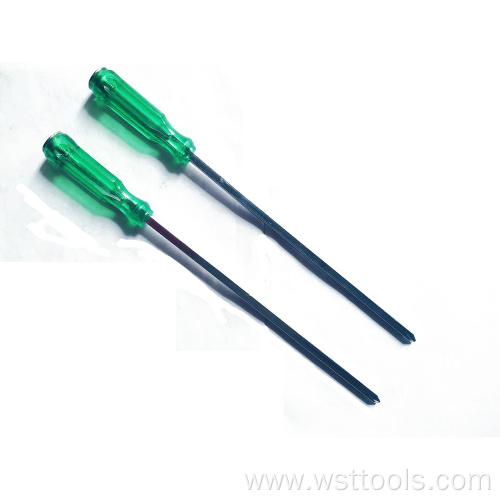 Long Blade Screwdriver with Slotted and Phillips Head
